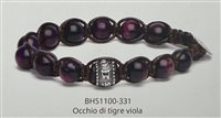 Bracciale Tamashii Ruota della Preghiera in Argento Occhio di tigre BHS1100-331